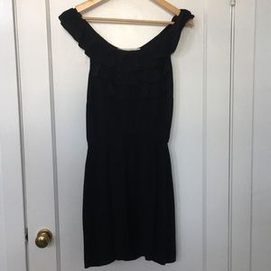 Black sheer back dress